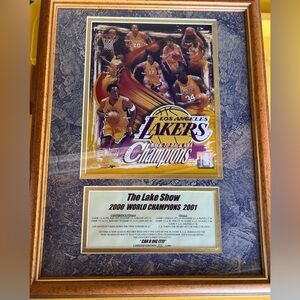 Lakers Championship Custom Framed Collectible Picture